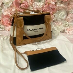 Balenciaga Navy Cabas